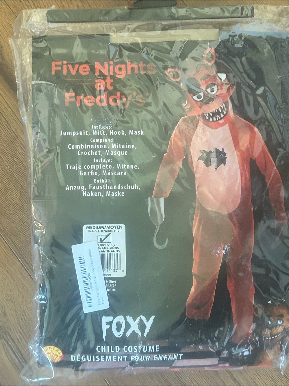 Foxy costume from Five Nights at Freddy's in size Medium (8-10) boys m